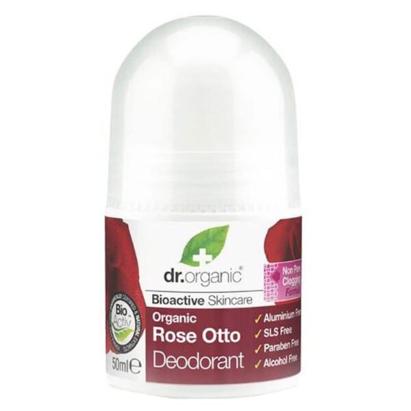 Dr Organic Rose Otto Deodorant, 50ml – Wholesale & Export UAE
