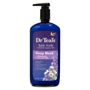 Dr. Teal's Sleep Blend With Melatonin And Essential Oils Body Wash Blue 710ml – Wholesale & Export UAE