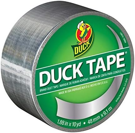 Duck 280621 Metallic Color Duct Tape, Chrome, 1.88 Inches x 10 Yards, Single Roll, 1.88" x 10 yd – Wholesale & Export UAE