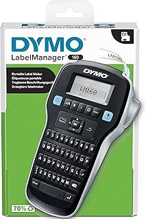 Dymo LabelManager 160 Label Maker Handheld Label Printer with QWERTY Keyboard Includes Black & White D1 Label Tape (12mm) for Home & – Wholesale & Export UAE