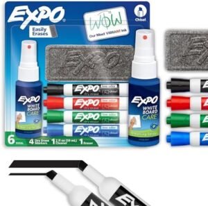 EXPO 80653 Low-Odor Dry Erase Set, Chisel Tip, Assorted Colors, 6-Piece – Wholesale & Export UAE