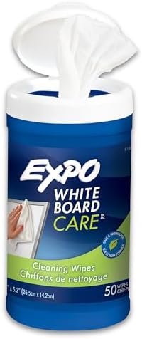 EXPO-White-Board-Care-Dry-Erase-Wipes-8-Inches-x-5.5-Inches-50-Count EXPO White Board Care Dry Erase Wipes, 8-Inches x 5.5-Inches, 50 Count – Wholesale & Export UAE
