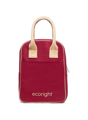 Eco Right Lunch Bags for Office Women & Men, Insulated Lunch Bag for Kids, Tiffin Bag with Bottle Holder (Beige and Maroon) – Wholesale & Export UAE