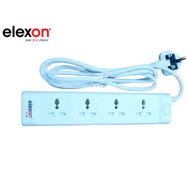 Elexon 4 Way Extension Socket EL42S, White – Wholesale & Export UAE
