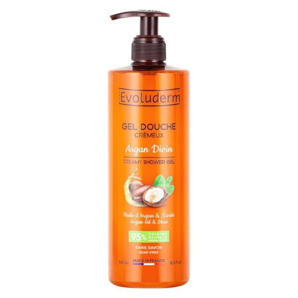 Evoluderm Argan Oil and Shea Creamy Shower Gel, 500ml – Wholesale & Export UAE