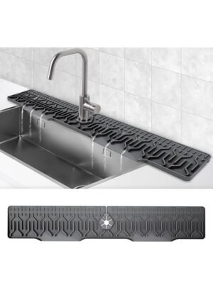 Extra Long 34"x 6" Silicone Sink Splash Guard & Draining Mat - Anti-Spill Water Catcher for Kitchen, Multi-use Protective Gear – Wholesale & Export UAE