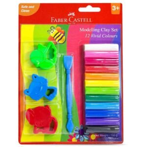 Faber Castell Modeling Clay Set With Mould And Tool, 12 Colors, 150g – Wholesale & Export UAE