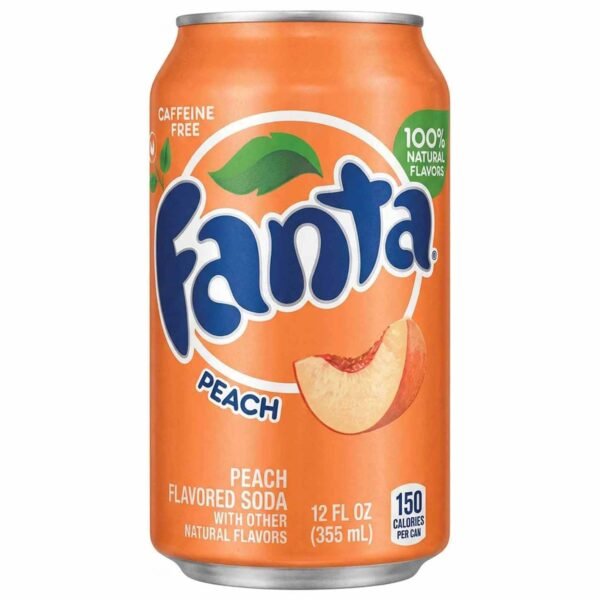 Fanta Peach Flavored Soda Can, 355ml – Wholesale & Export UAE