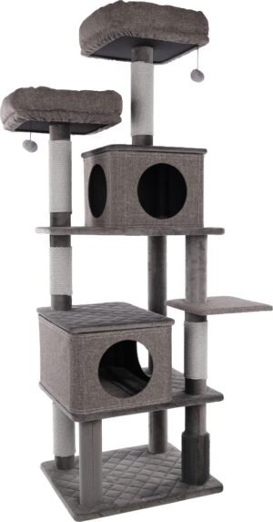 Flamingo Aurora Grey Cat Scratching Tree - Grey – Wholesale & Export UAE