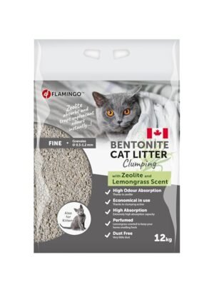 Flamingo Cat Litter Lemongrass Scent 12KG – Wholesale & Export UAE