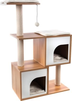 Flamingo Dana Brown/White Cat Scratching Tree – Wholesale & Export UAE
