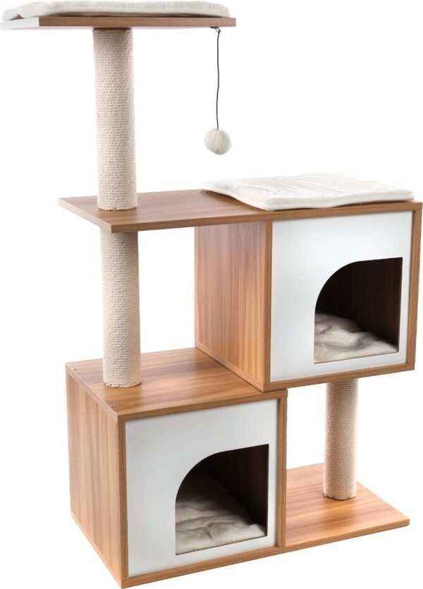 Flamingo Dana Brown/White Cat Scratching Tree – Wholesale & Export UAE