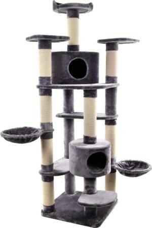 Flamingo Giganto Grey & White Cat Scratching Tree - Grey – Wholesale & Export UAE