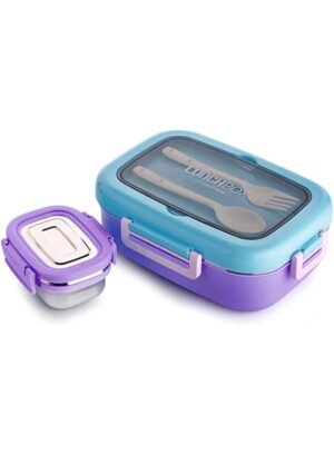 GANESH Ultima Insulated Airtight Leak-Proof Lunch Box for Office, School, Picnic - Plastic -750ml - Purple – Wholesale & Export UAE