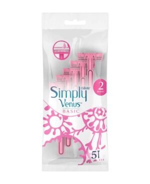 GILLETTE SIMPLY VENUS BASIC DISPOSABLE RAZOR 5`S – Wholesale & Export UAE