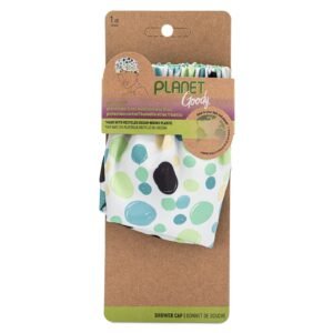 GOODY Planet Shower Cap,1 Count - Green Dots - Protect Your Hairstyle While Remaining Comfortable - Hair Accessories for Men,Women,Boys,&amp – Wholesale & Export UAE