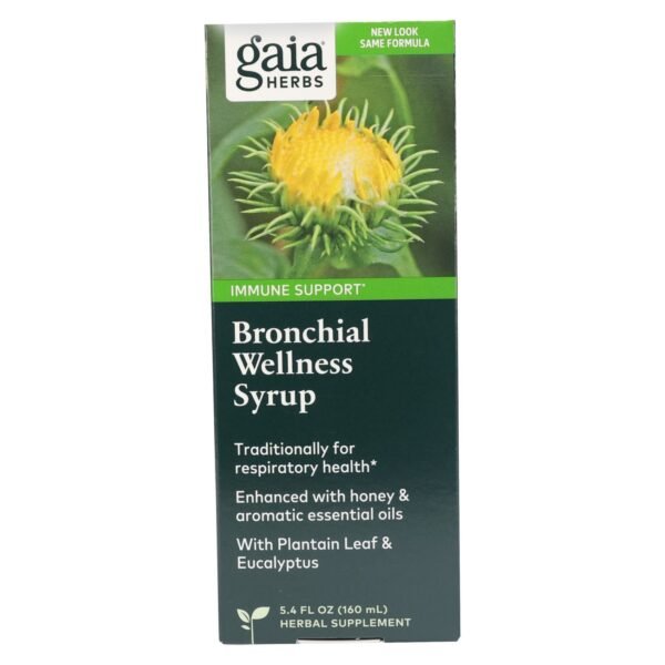 Gaia Herbs Bronchial Wellness Syrup Herbal Supplement 160ml – Wholesale & Export UAE