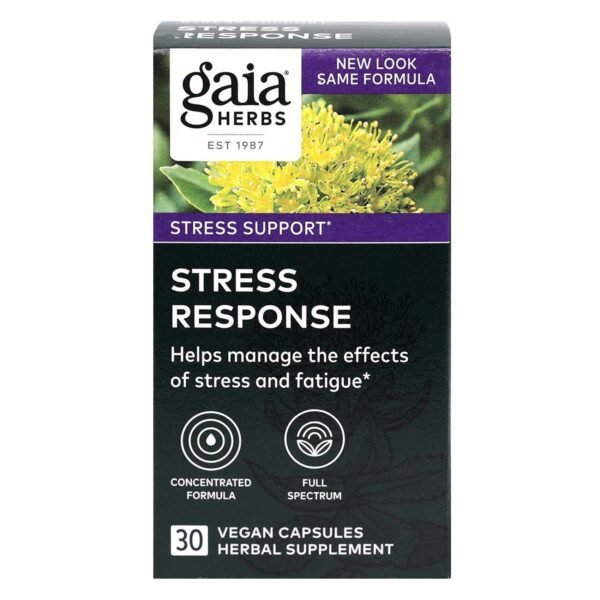 Gaia Herbs Stress Response Herbal Supplement Vegan Capsules Pack of 30 – Wholesale & Export UAE