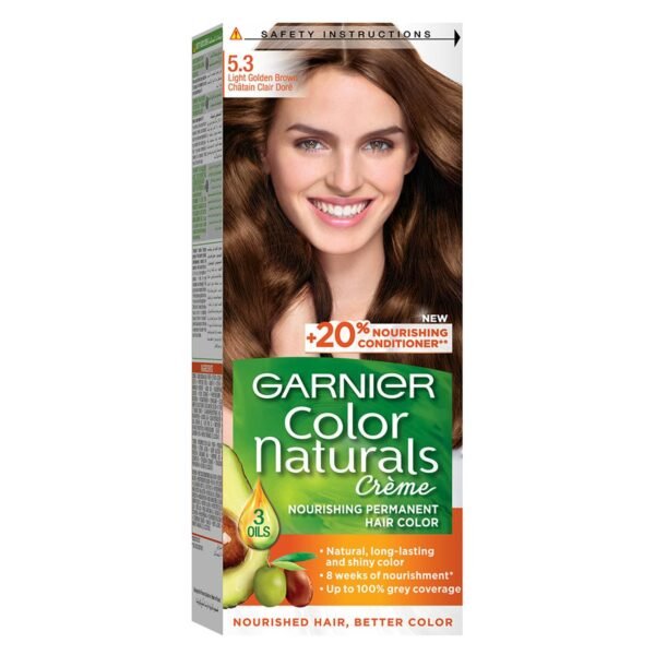 Garnier-Color-Naturals-Creme-Nourishing-Permanent-Hair-Color-5.3-Light-Golden-Brown Garnier Color Naturals Crème Nourishing Permanent Hair Color, 5.3, Light Golden Brown – Wholesale & Export UAE
