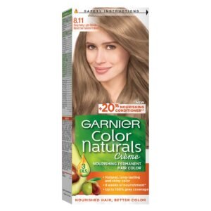 Garnier Color Naturals Crème Nourishing Permanent Hair Color, 8.11, Deep Ashy Light Blonde – Wholesale & Export UAE