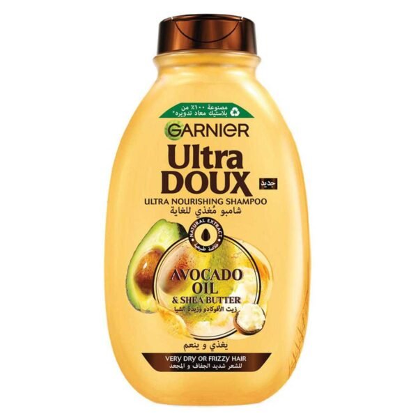 Garnier Ultra Doux Avocado Oil & Shea Butter Nourishing Shampoo, 400ml – Wholesale & Export UAE