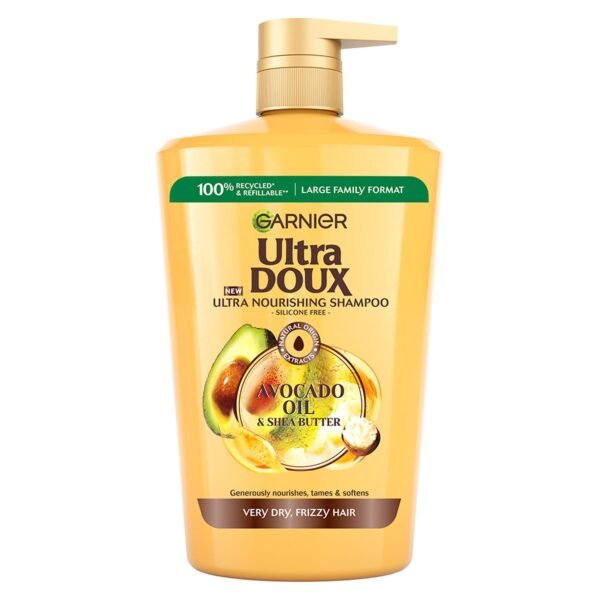 Garnier Ultra Doux Avocado Oil and Shea Butter Ultra Nourishing Shampoo 1L – Wholesale & Export UAE
