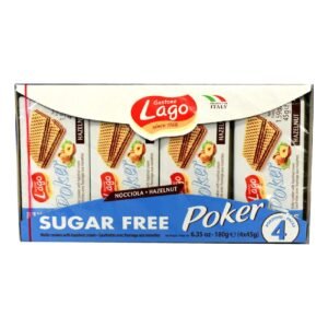 Gastone Lago Poker Sugar Free Hazelnut Cream Wafers, 45g Pack of 4 – Wholesale & Export UAE