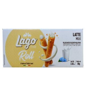 Gastone Lago Roll Break Latte Cream Wafers, 80g – Wholesale & Export UAE