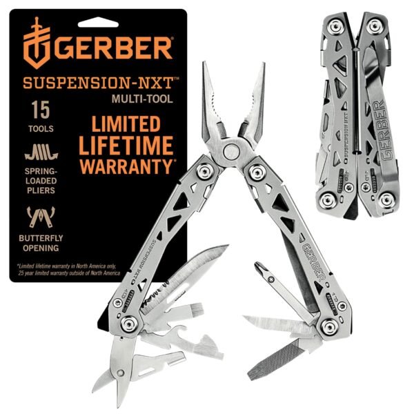 Version 1.0.0 Gerber Gear Suspension-NXT 15-in-1 EDC Multi tool with Pocket Knife, Needle Nose Pliers and Wire Stripper Tools, Gifts for Men, Survival and – Wholesale & Export UAE