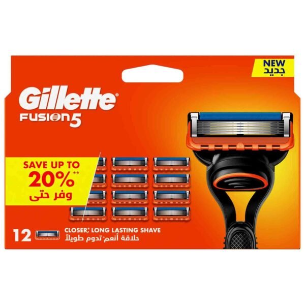 Gillette Fusion5 Manual Razor Blade Refills, 12 Count – Wholesale & Export UAE