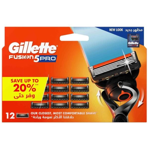 Gillette-Fusion5-Pro-Manual-Razor-Blade-Refills-12-Count Gillette Fusion5 Pro Manual Razor Blade Refills, 12 Count – Wholesale & Export UAE