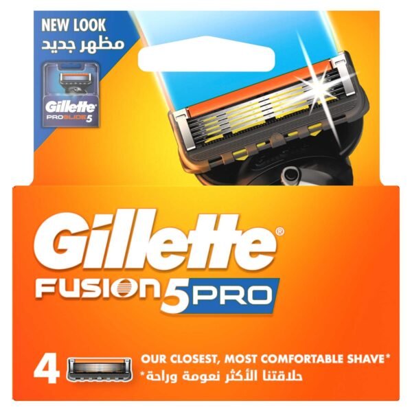 Gillette Fusion5 Pro Men's Refillable Razor: 4 Blade Refills – Wholesale & Export UAE