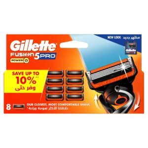 Gillette Fusion5 Pro Power Men's Refillable Razor: 8 Blade Refills – Wholesale & Export UAE