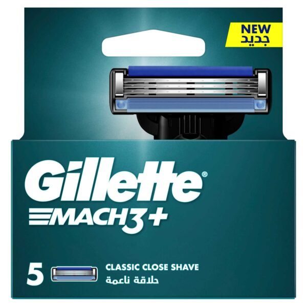 Gillette Mach3+ Men's Refillable Razor: 5 Blade Refills – Wholesale & Export UAE