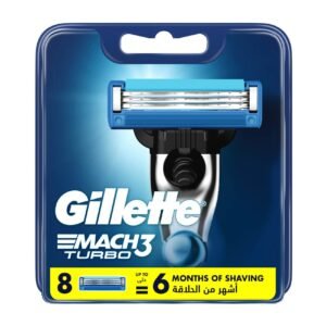 Gillette Mach3 Turbo Men's Razor Blade Refills 8 PCS – Wholesale & Export UAE