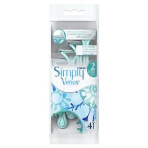 Gillette Simply Venus 2 Women`s Disposable Razor Blue 4 Razor – Wholesale & Export UAE