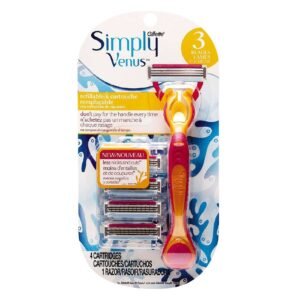Gillette Simply Venus Disposable Razor With Cartridges 4 PCS – Wholesale & Export UAE