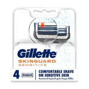 Gillette Skinguard Sensitive Blade Refills Blue 4 PCS – Wholesale & Export UAE