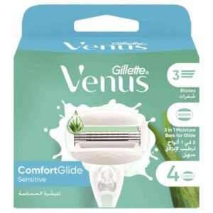 Gillette Venus ComfortGlide Sensitive Razor Cartridges, Pack of 4 – Wholesale & Export UAE