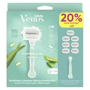 Gillette Venus Comfortglide Sensitive Razor and Cartridges Pack of 7 – Wholesale & Export UAE
