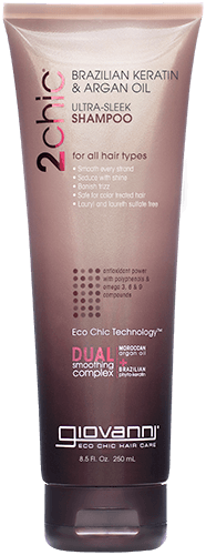 Giovanni 2chic Brazilian Keratin and Argan Oil Ultra-Sleek Shampoo 250ml – Wholesale & Export UAE