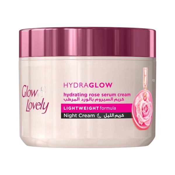 Glow & Lovely Hydraglow Night Cream Hydrating Rose Serum Cream 50g – Wholesale & Export UAE