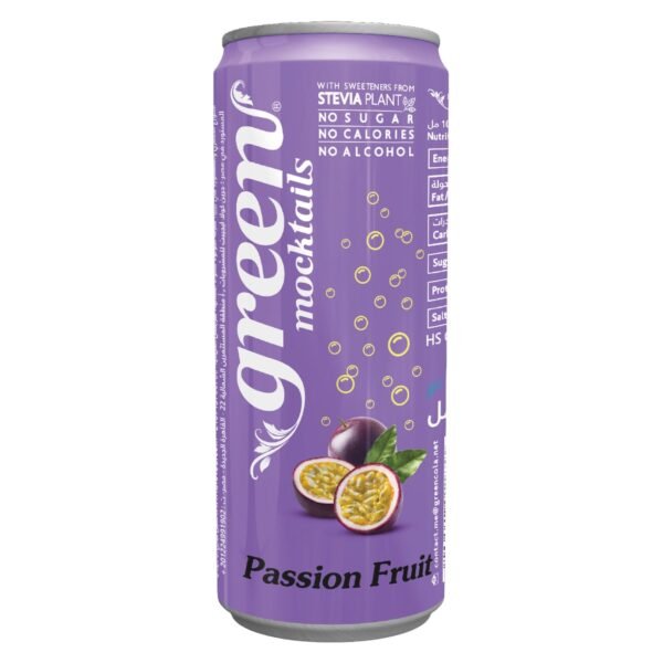 Green-Passion-Fruit-Flavour-Carbonated-Can-330ml-2 Green Passion Fruit Flavour Carbonated Can, 330ml – Wholesale & Export UAE