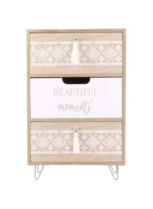 HOME DECO FACTORY The 3 Drawer Storage Unit with Tassels – Wholesale & Export UAE