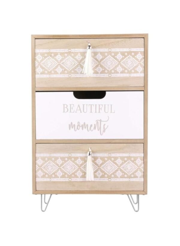 HOME DECO FACTORY The 3 Drawer Storage Unit with Tassels – Wholesale & Export UAE
