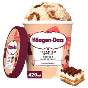 Haagen-Dazs Tiramisu Rome Style Coffee and Mascarpone Ice Cream Cup, 420ml – Wholesale & Export UAE