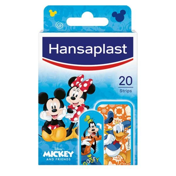 Hansaplast Disney Mickey Plasters, Kids, Water-resistant, 20 Strips – Wholesale & Export UAE