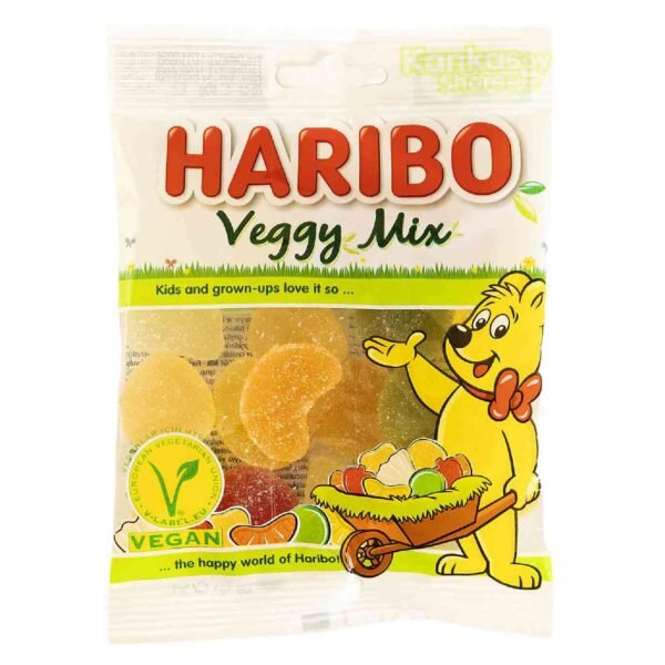 Haribo-Veggy-Mix-Jellies-80g Haribo Veggy Mix Jellies, 80g – Wholesale & Export UAE
