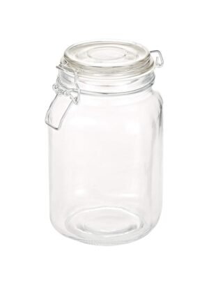 Harmony-2724623305677-Glass-Jar-with-Glass-Lid-and-Metal-Clip-1500-ml-3 Harmony 2724623305677 Glass Jar with Glass Lid and Metal Clip, 1500 ml – Wholesale & Export UAE