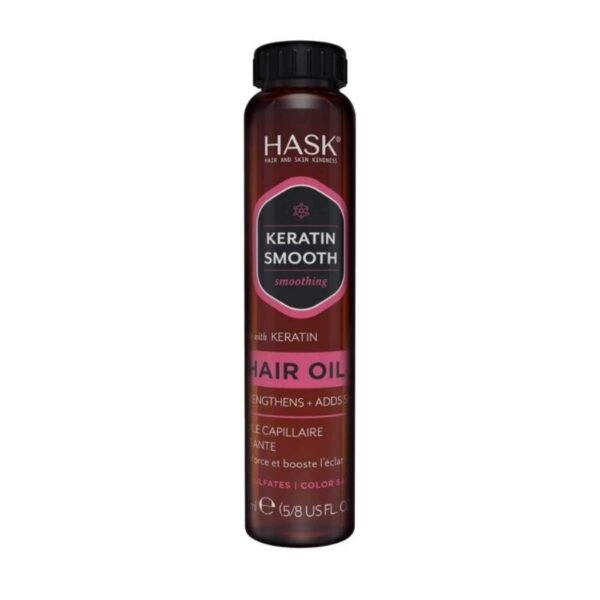 Hask Keratin Protein Smoothing Shine Hair Oil Brown 18ml – Wholesale & Export UAE